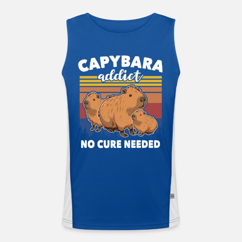Capybara Funktionelles Kontrast-Tank Top für Männer 