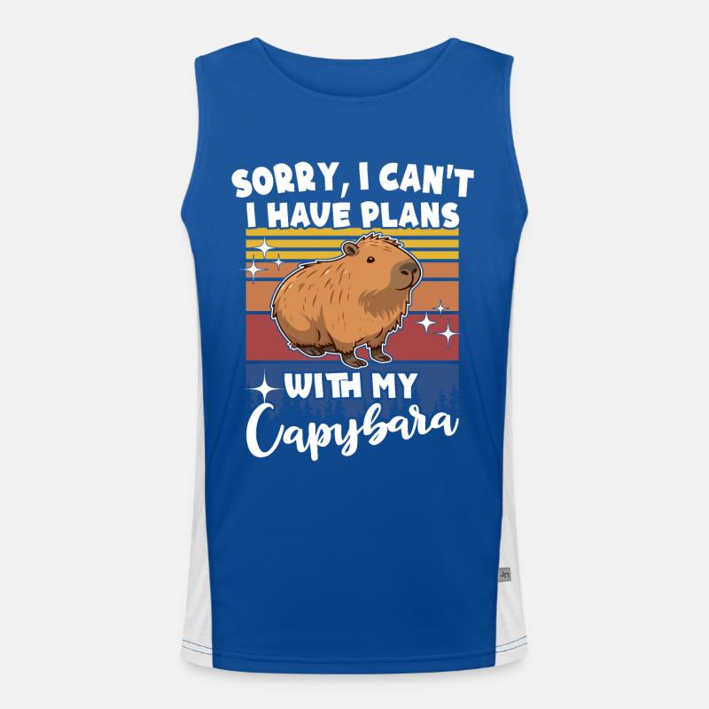 Capybara Funktionelles Kontrast-Tank Top für Männer 
