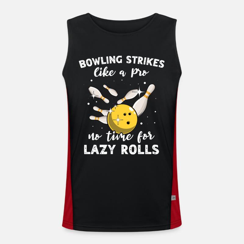 Frappes de bowling lentes Débardeur respirant contrasté Homme 
