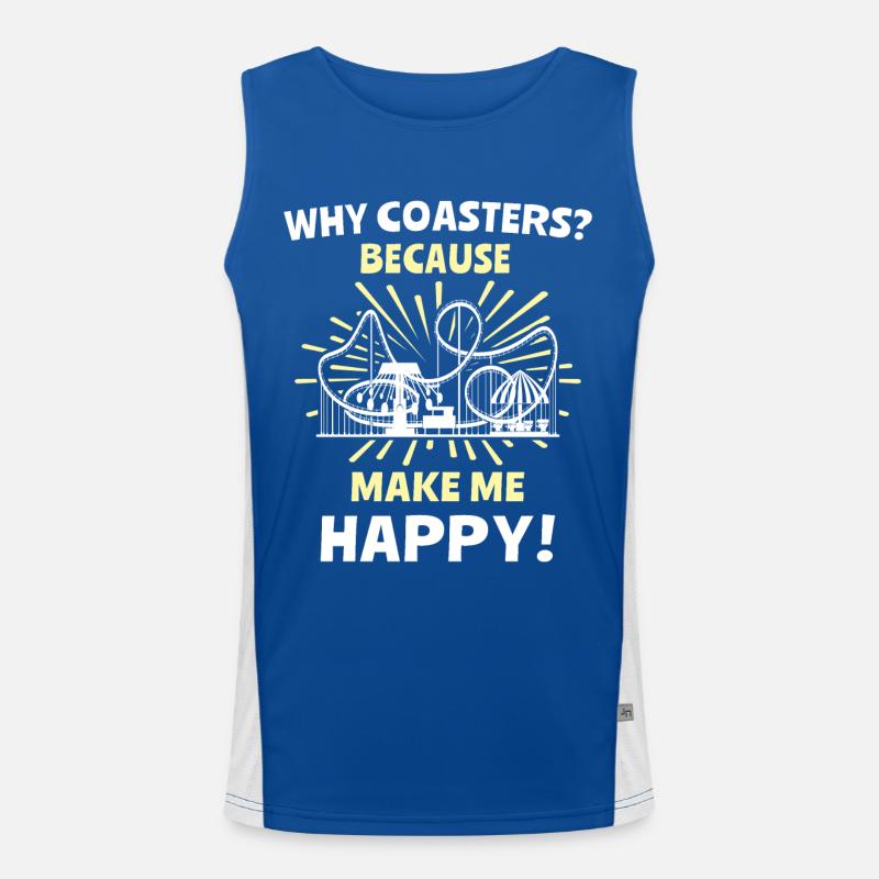 Achterbahn Funktionelles Kontrast-Tank Top für Männer 