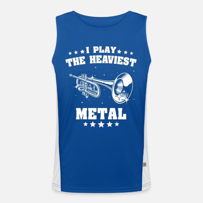 Instruments à vent, instrument, trompette, bugle Débardeur respirant contrasté Homme 