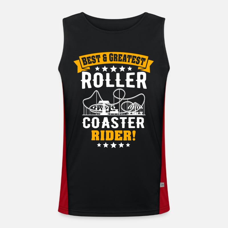 Achterbahn Roller Coaster Funktionelles Kontrast-Tank Top für Männer 