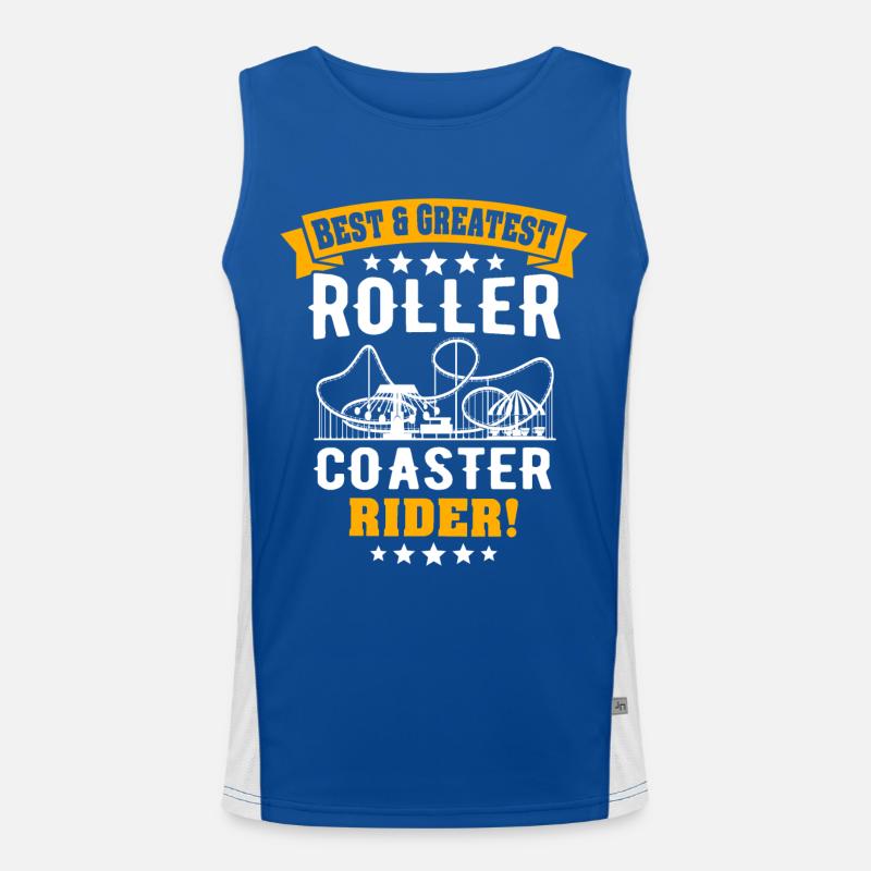 Achterbahn Roller Coaster Funktionelles Kontrast-Tank Top für Männer 