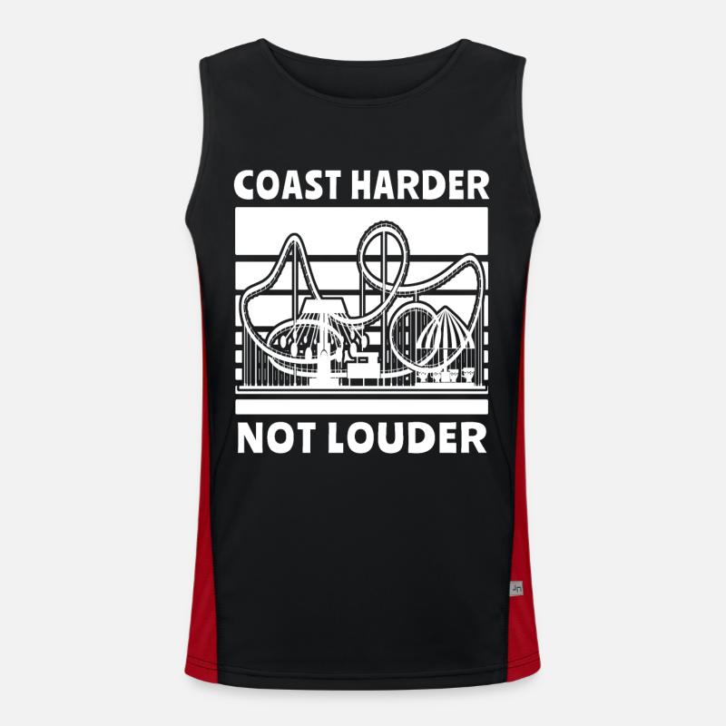 Achterbahn Funktionelles Kontrast-Tank Top für Männer 