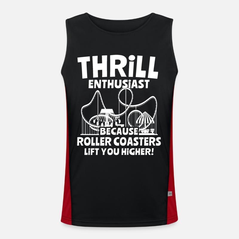 Achterbahn Funktionelles Kontrast-Tank Top für Männer 