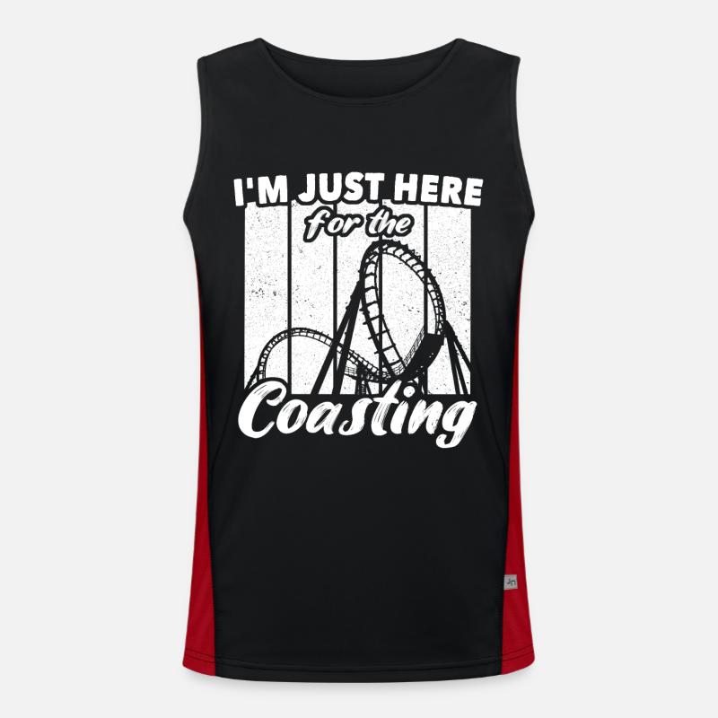 Achterbahn Funktionelles Kontrast-Tank Top für Männer 