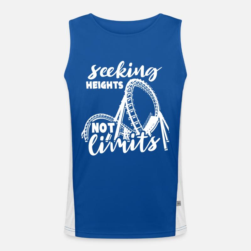 Roller coaster Men's Functional Contrast Tank Top 