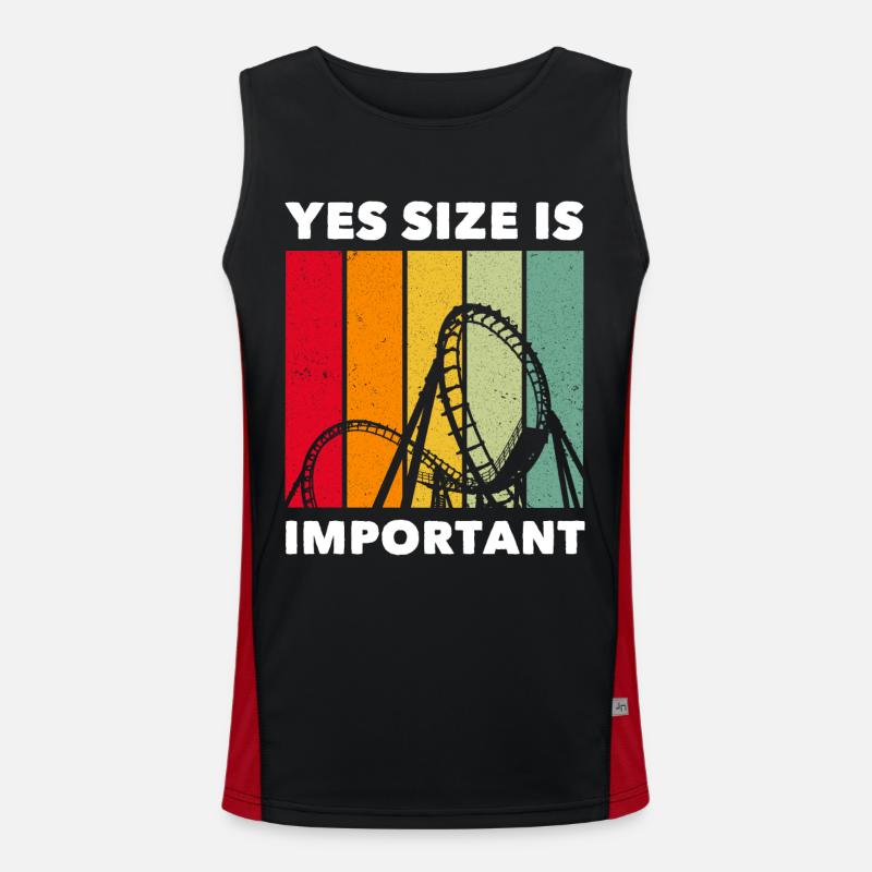 Achterbahn Roller Coaster Funktionelles Kontrast-Tank Top für Männer 