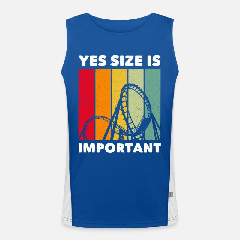 Achterbahn Roller Coaster Funktionelles Kontrast-Tank Top für Männer 