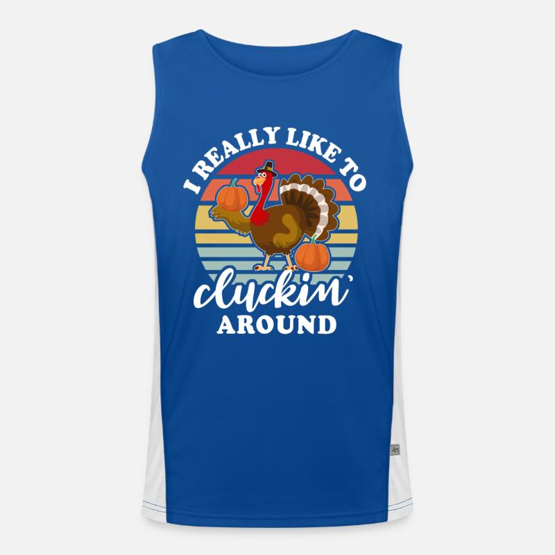 Dinde Thanksgiving Débardeur respirant contrasté Homme 