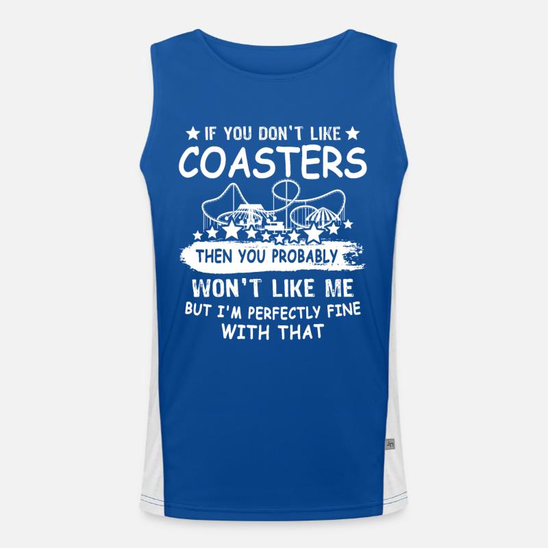 Achterbahn Funktionelles Kontrast-Tank Top für Männer 