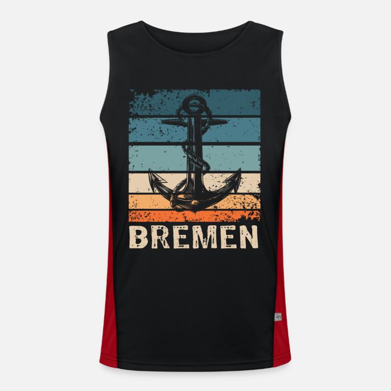 Brême Dire Brême Débardeur respirant contrasté Homme 
