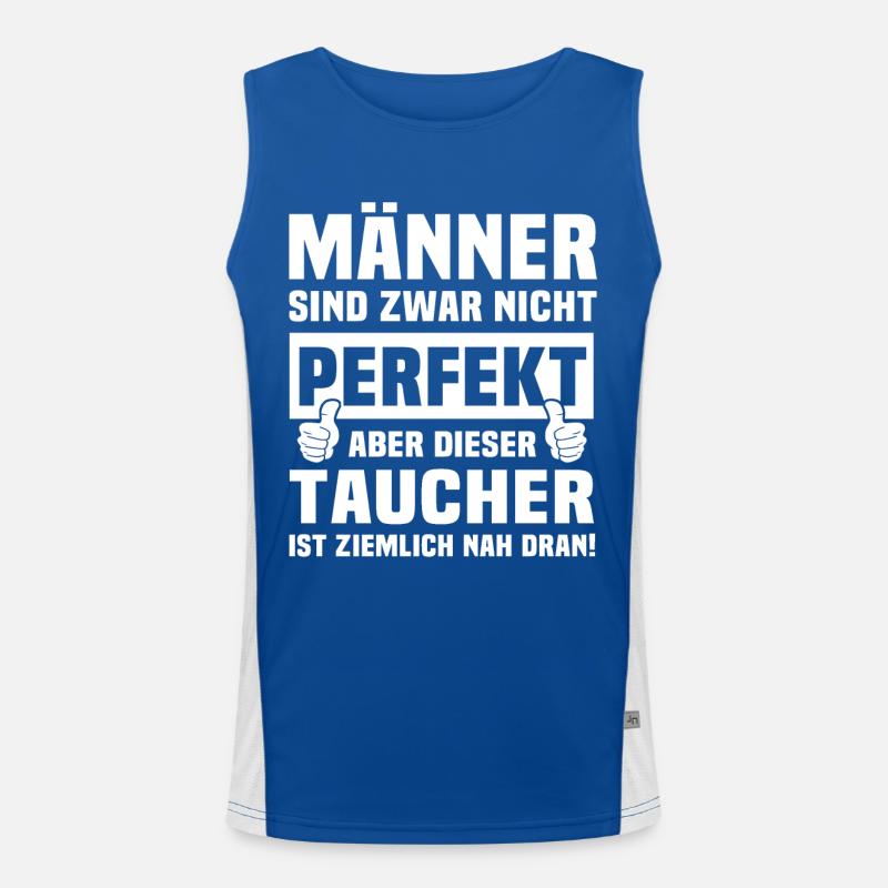 Taucher Funktionelles Kontrast-Tank Top für Männer 