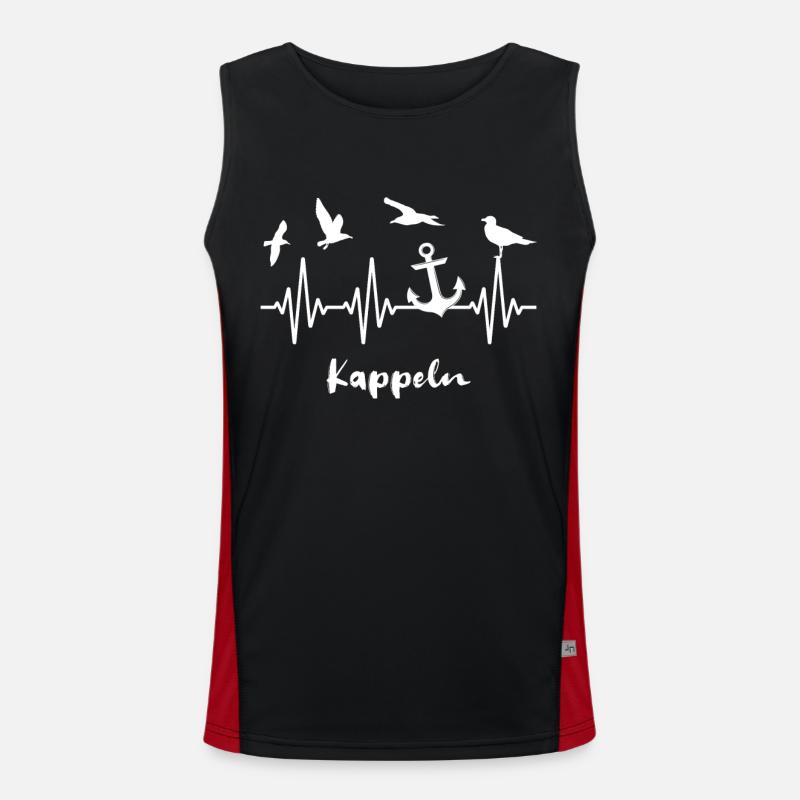 Kappeln EKG Kappelner Funktionelles Kontrast-Tank Top für Männer 