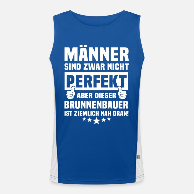 Brunnenbauer Funktionelles Kontrast-Tank Top für Männer 