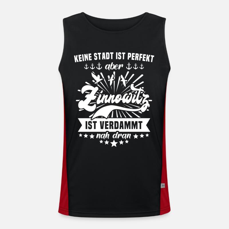 Zinnowitz Funktionelles Kontrast-Tank Top für Männer 