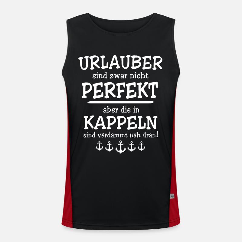 Kappeln Kappelner Funktionelles Kontrast-Tank Top für Männer 