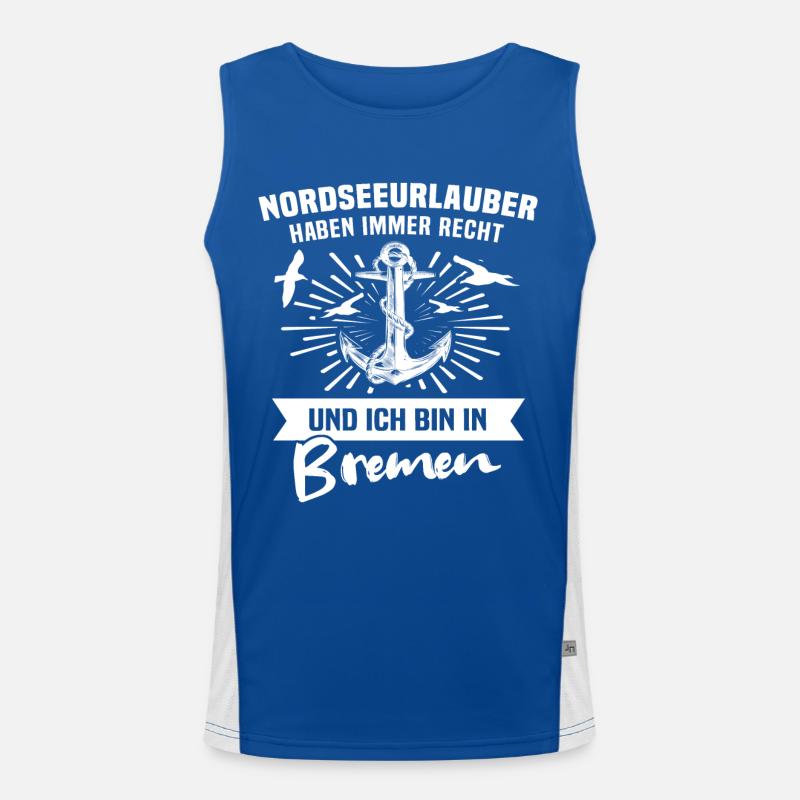 Bremen Funktionelles Kontrast-Tank Top für Männer 