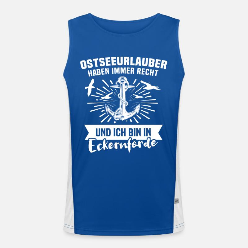 Eckernförde Funktionelles Kontrast-Tank Top für Männer 