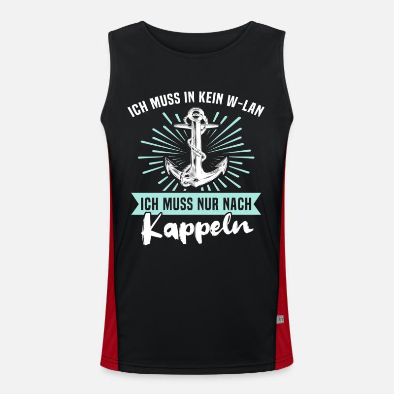 Kappeln Kappelner Funktionelles Kontrast-Tank Top für Männer 