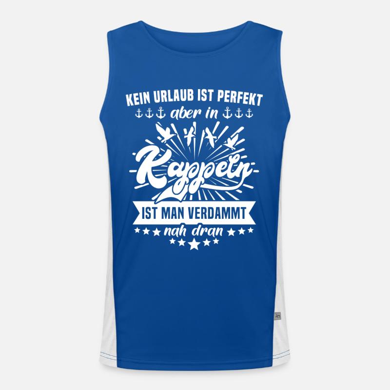 Kappeln Funktionelles Kontrast-Tank Top für Männer 