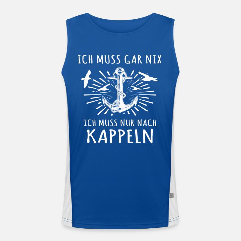 Kappeln Funktionelles Kontrast-Tank Top für Männer 