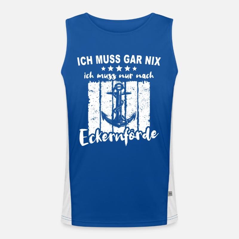 Eckernförde Funktionelles Kontrast-Tank Top für Männer 
