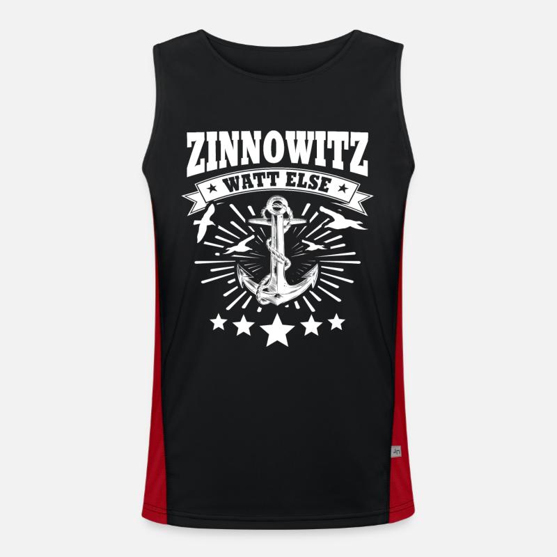 Zinnowitz Zinnowitzer Funktionelles Kontrast-Tank Top für Männer 