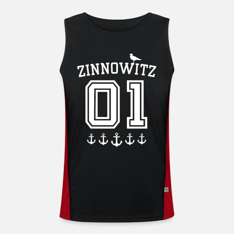 Zinnowitz Funktionelles Kontrast-Tank Top für Männer 