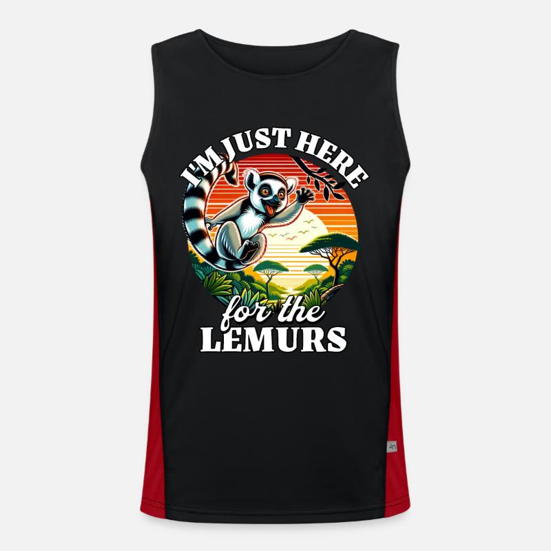 Lemurs Men's Functional Contrast Tank Top 