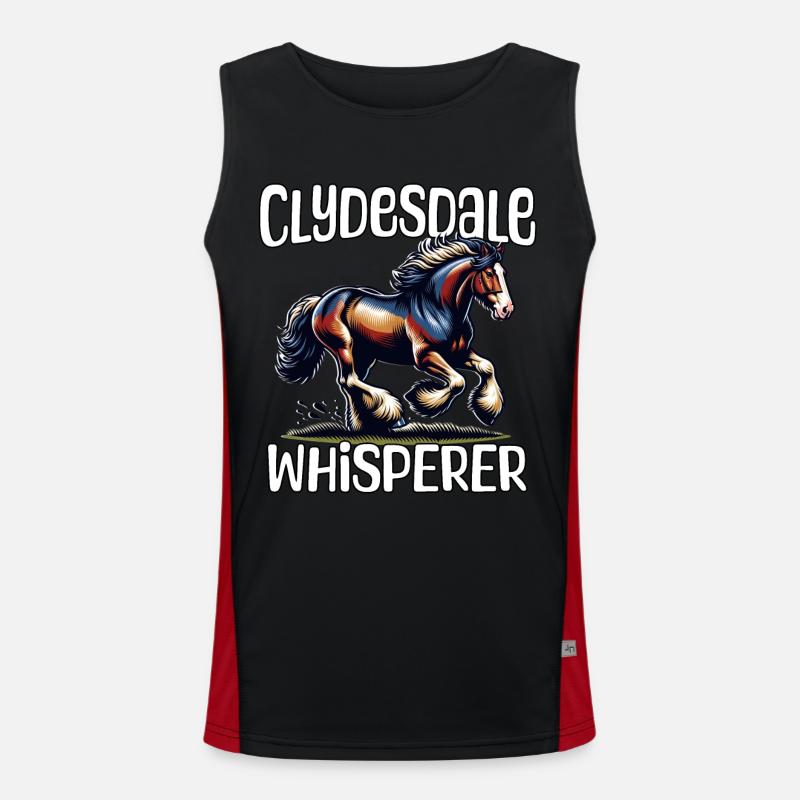 Chuchoteur de Clydesdale Débardeur respirant contrasté Homme 