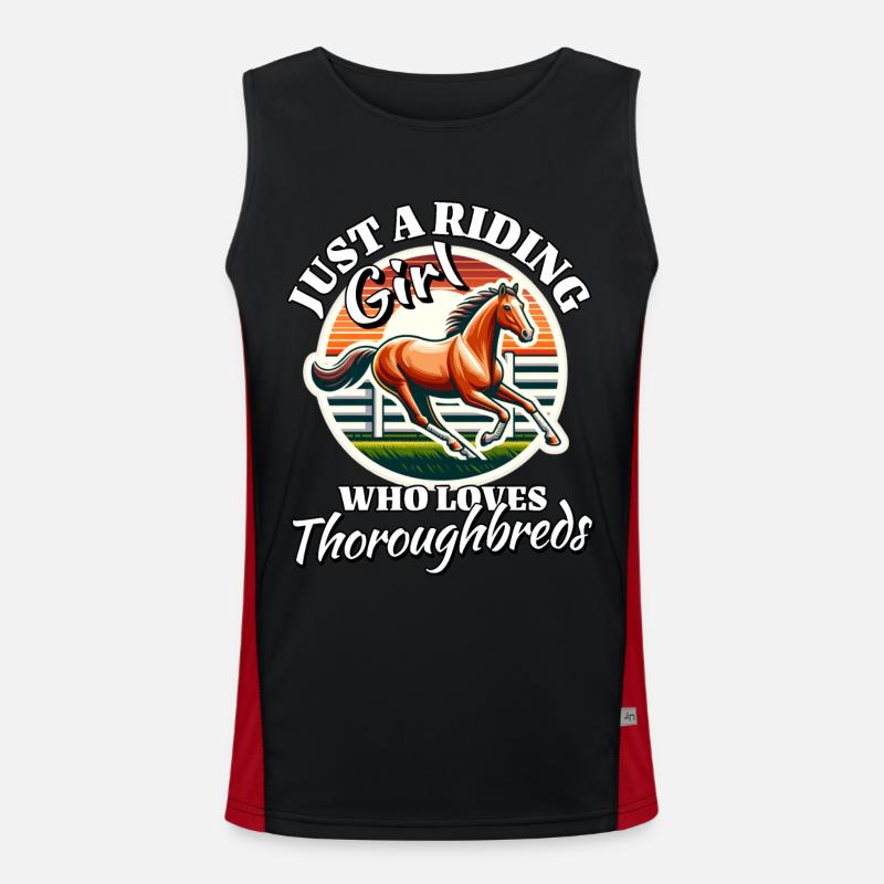 Thoroughbred Mädchen Funktionelles Kontrast-Tank Top für Männer 