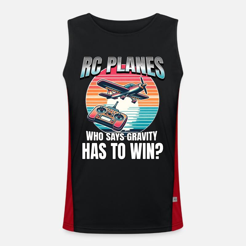 Modellflugzeug Modellflieger Funktionelles Kontrast-Tank Top für Männer 