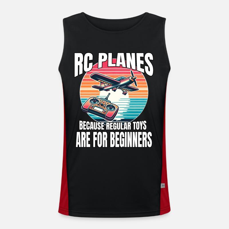 Modellflieger RC Flugzeug Funktionelles Kontrast-Tank Top für Männer 