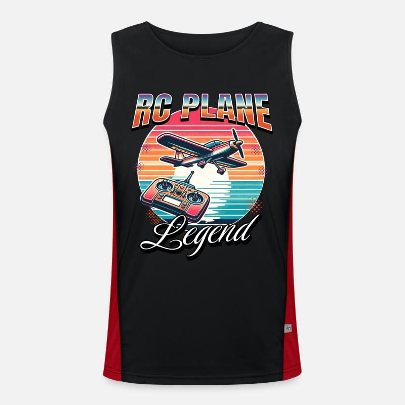 Modellflugzeug RC Flugzeug Funktionelles Kontrast-Tank Top für Männer 