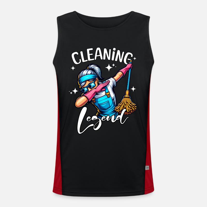 Cleaner Legend Men's Functional Contrast Tank Top 