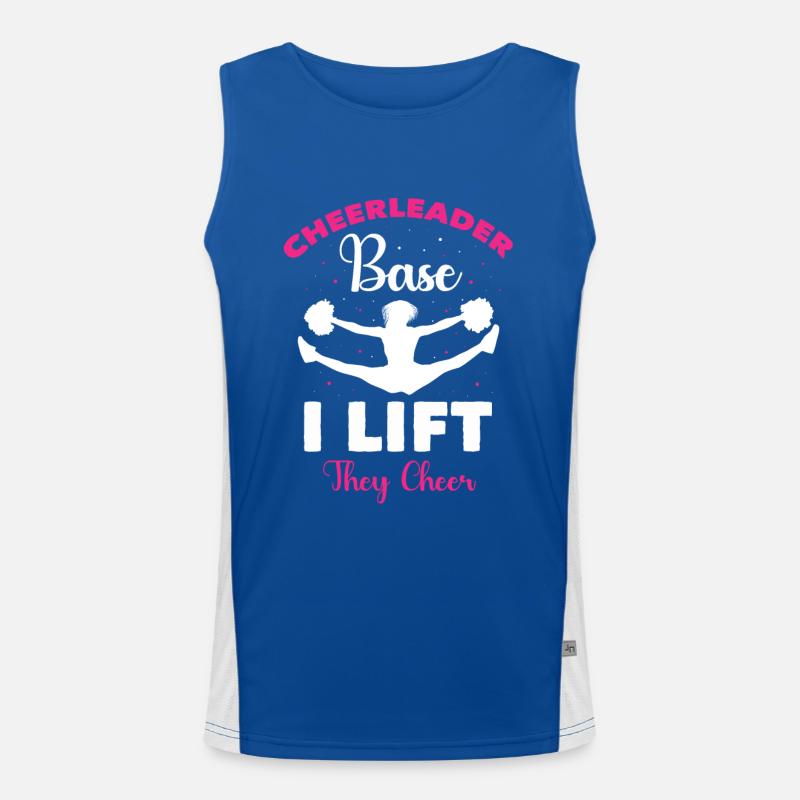 Cheerleader Cheerleading Funktionelles Kontrast-Tank Top für Männer 