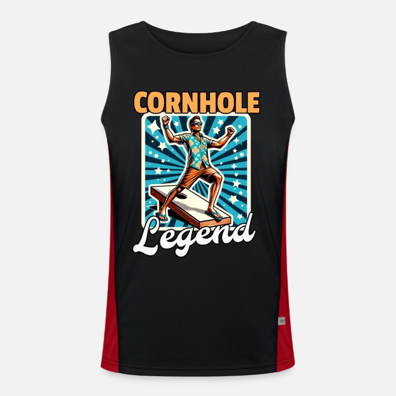 Cornhole Sacklock Funktionelles Kontrast-Tank Top für Männer 