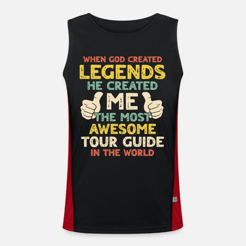 Tour Guide Men's Functional Contrast Tank Top 