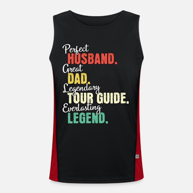 Tour Guide Dad Men's Functional Contrast Tank Top 