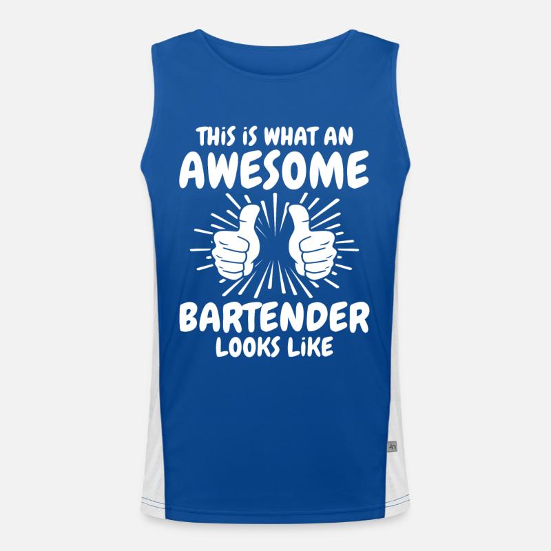 Barman Barmaid Débardeur respirant contrasté Homme 