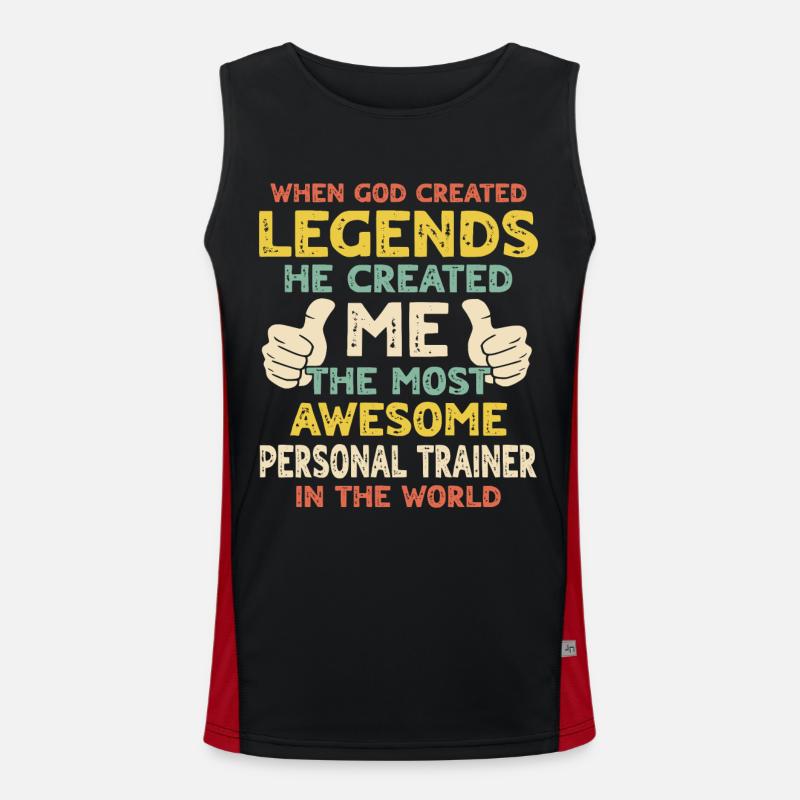 Personal Trainer Funktionelles Kontrast-Tank Top für Männer 