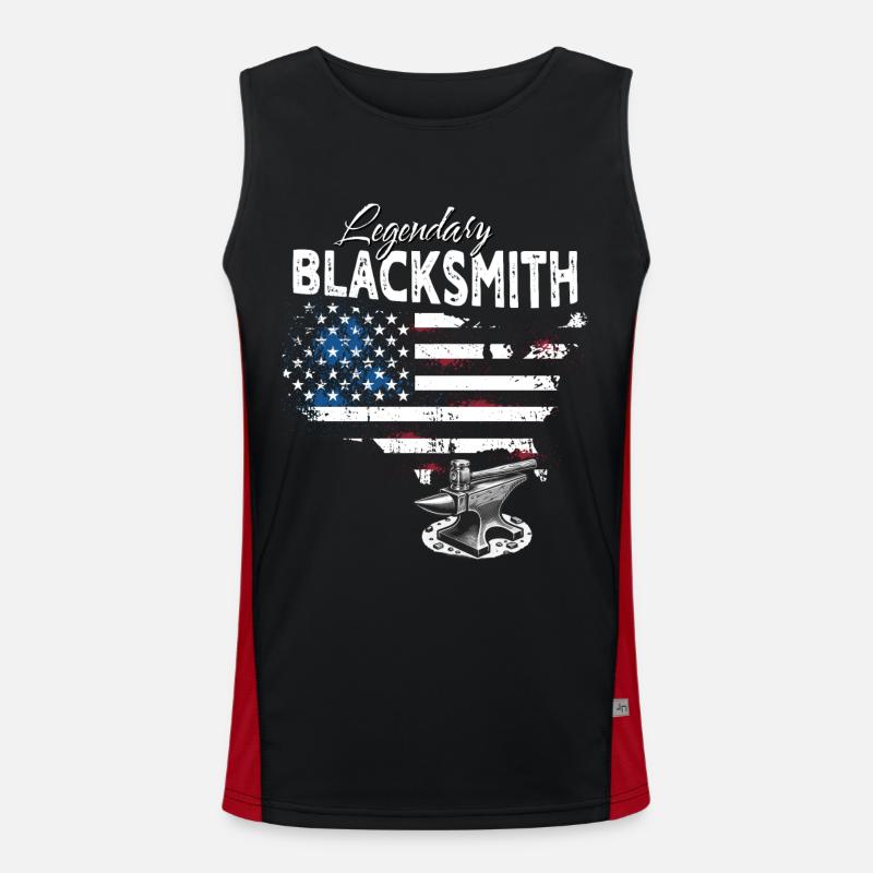 Schmied Funktionelles Kontrast-Tank Top für Männer 