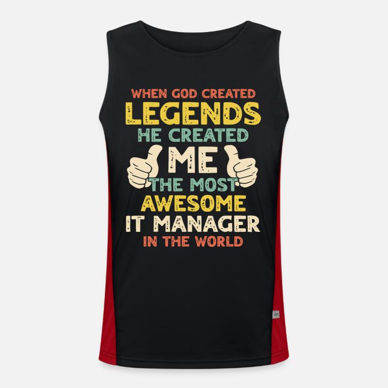 IT Manager Men's Functional Contrast Tank Top 
