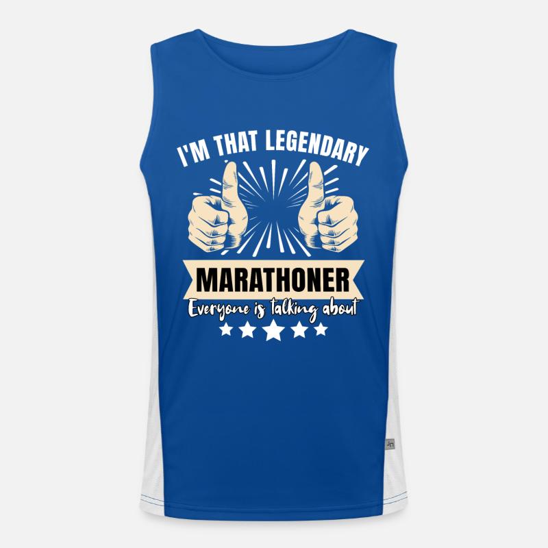 Legendärer Marathonläufer Funktionelles Kontrast-Tank Top für Männer 