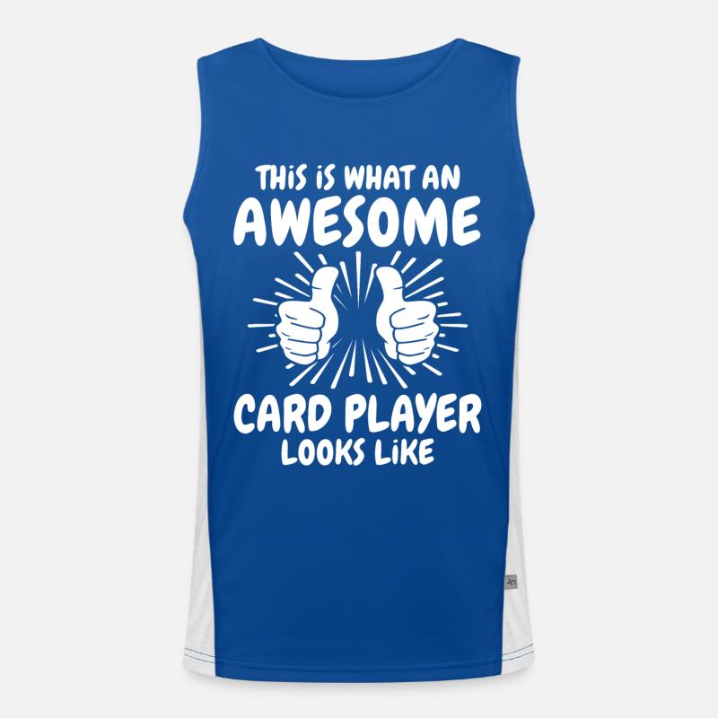 Card player Men's Functional Contrast Tank Top 