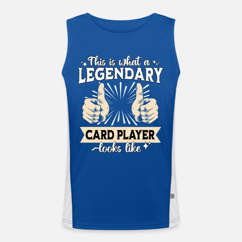 Legendary Card Player Men's Functional Contrast Tank Top 