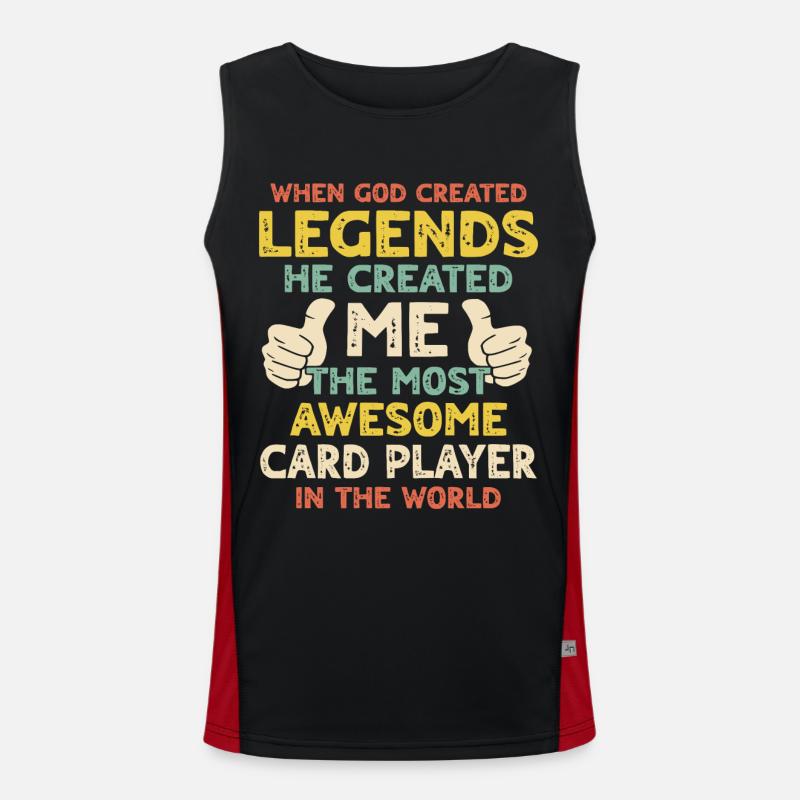 Card player Men's Functional Contrast Tank Top 