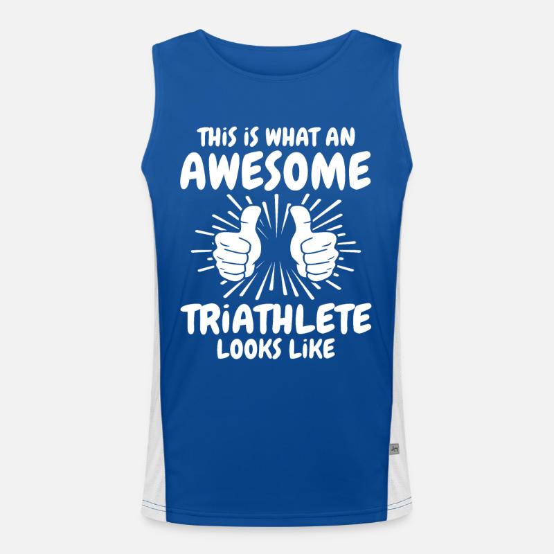 Triathlet Funktionelles Kontrast-Tank Top für Männer 