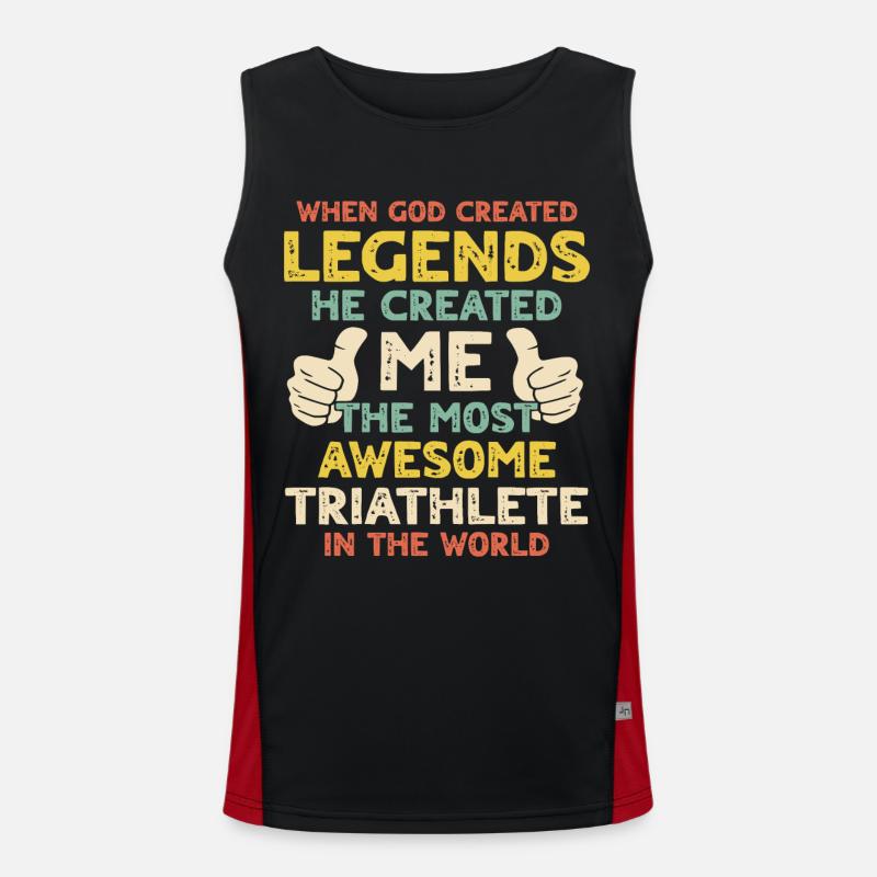 Triathlet Funktionelles Kontrast-Tank Top für Männer 